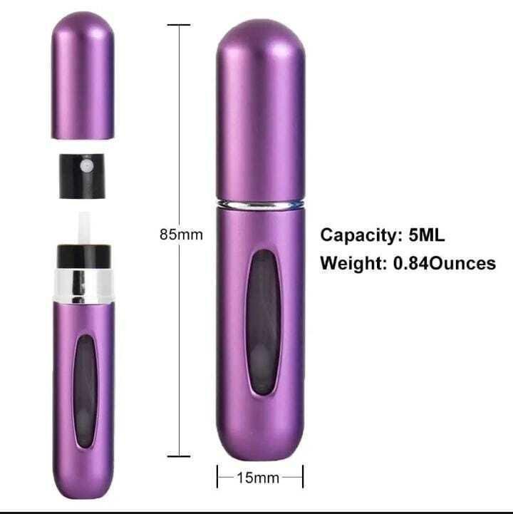 3-Pack Refillable Perfume Atomizers