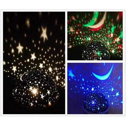 Star Moon Light Rotating Projector Lamp