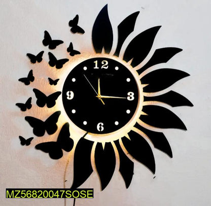 Analog Wall Clock With Light