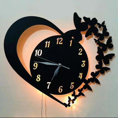 Analog Wall Clock With Light