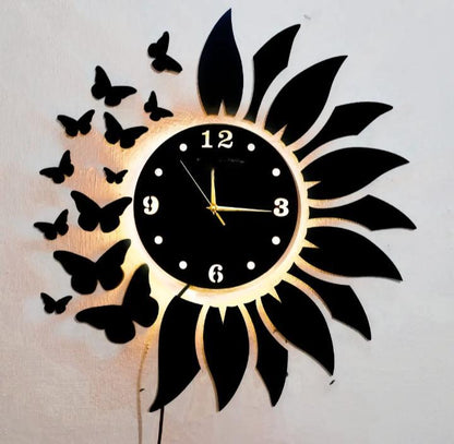 Analog Wall Clock With Light