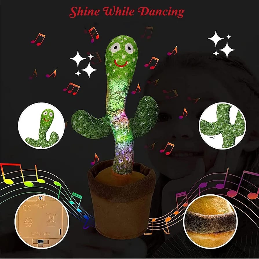 Dancing Cactus Toys For Kids Rechargeable.