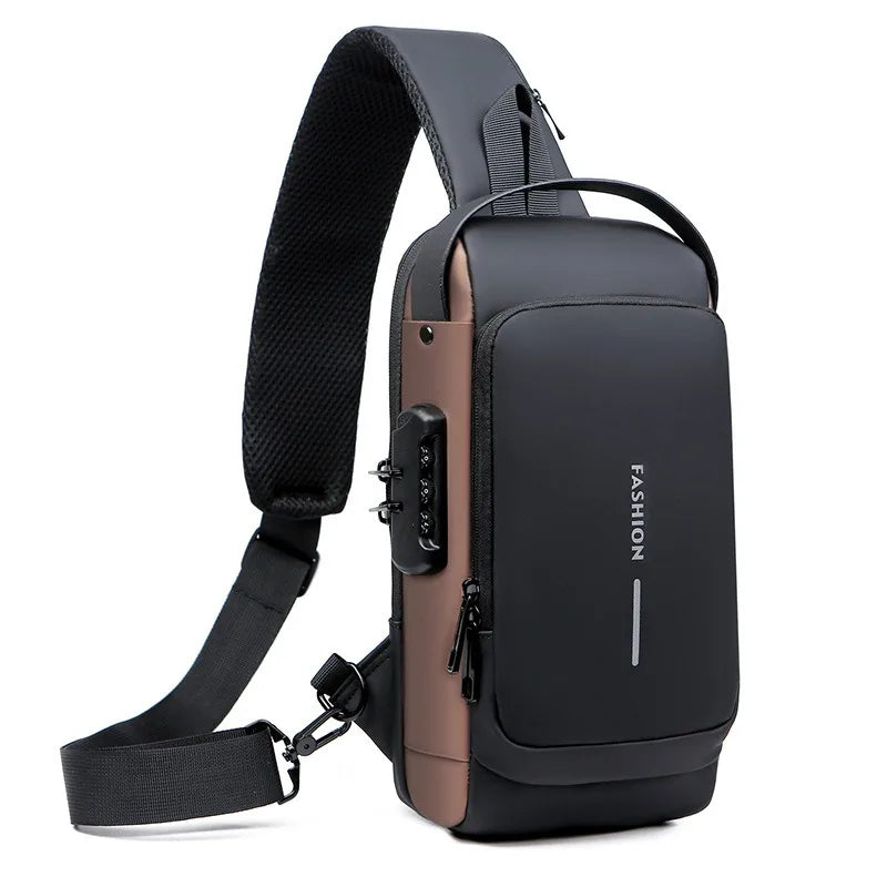 USB Charging Sport Sling Anti-theft Shoulder Bag