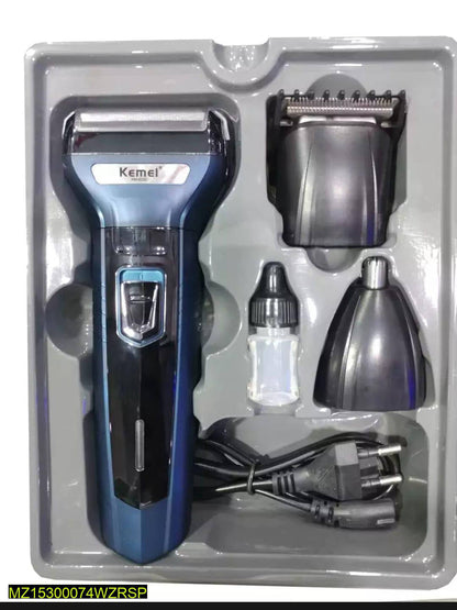 KEMEI 3 In 1 Rechargeable Electric Men,s Shaver